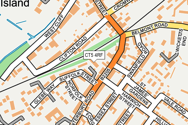 CT5 4RF map - OS OpenMap – Local (Ordnance Survey)