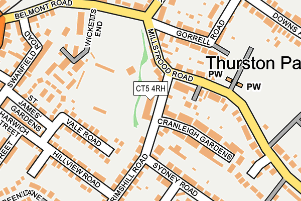 CT5 4RH map - OS OpenMap – Local (Ordnance Survey)