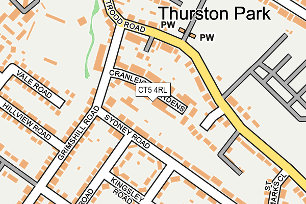 CT5 4RL map - OS OpenMap – Local (Ordnance Survey)