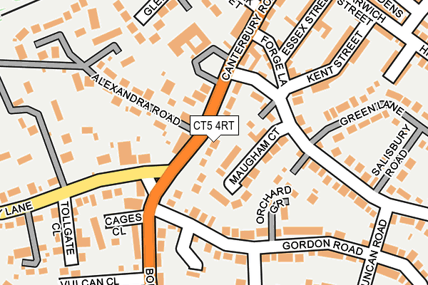 CT5 4RT map - OS OpenMap – Local (Ordnance Survey)