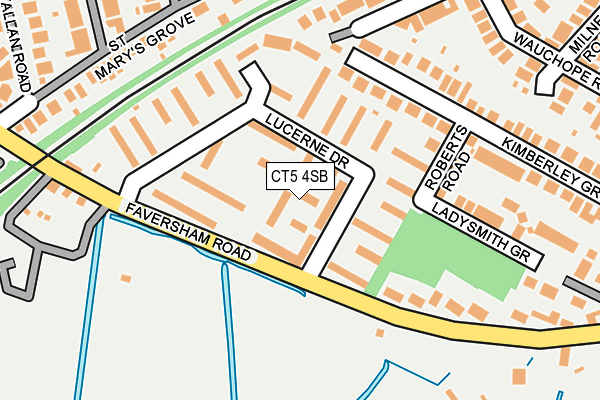CT5 4SB map - OS OpenMap – Local (Ordnance Survey)