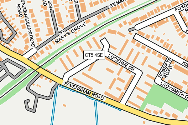 CT5 4SE map - OS OpenMap – Local (Ordnance Survey)