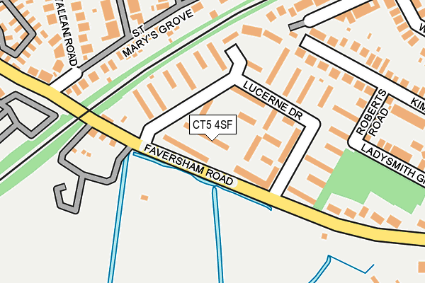 CT5 4SF map - OS OpenMap – Local (Ordnance Survey)