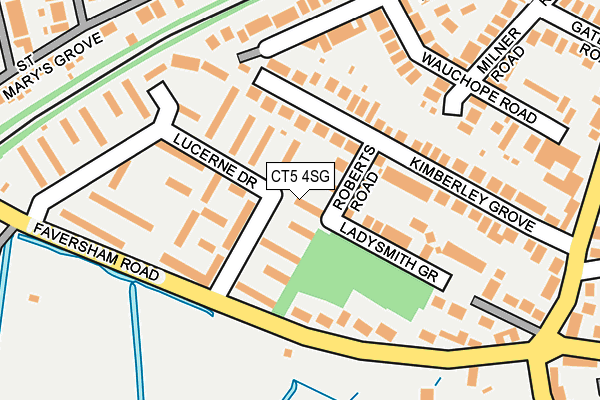 CT5 4SG map - OS OpenMap – Local (Ordnance Survey)