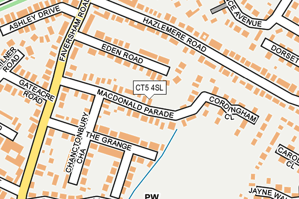 CT5 4SL map - OS OpenMap – Local (Ordnance Survey)