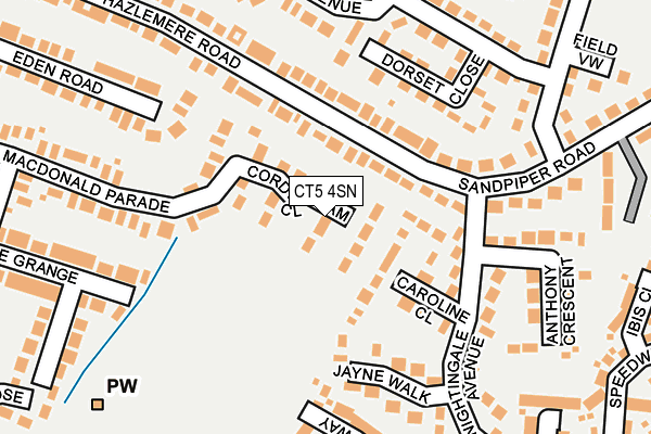 CT5 4SN map - OS OpenMap – Local (Ordnance Survey)