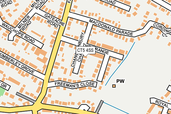 CT5 4SS map - OS OpenMap – Local (Ordnance Survey)