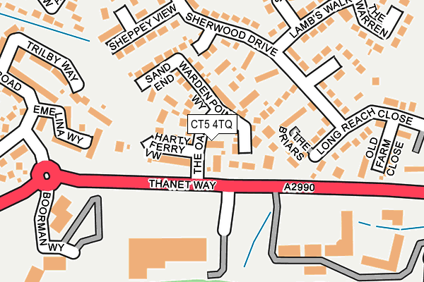 CT5 4TQ map - OS OpenMap – Local (Ordnance Survey)