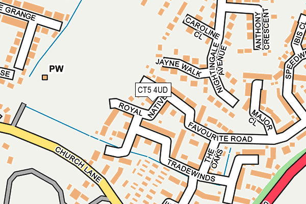 CT5 4UD map - OS OpenMap – Local (Ordnance Survey)