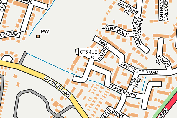 CT5 4UE map - OS OpenMap – Local (Ordnance Survey)