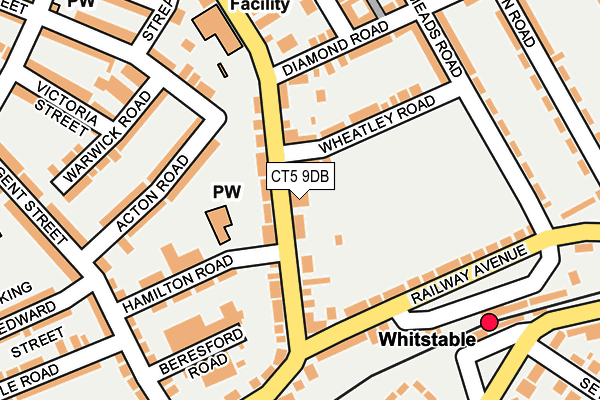 CT5 9DB map - OS OpenMap – Local (Ordnance Survey)
