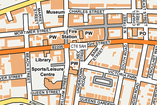 Map of URBAN FITNESS LTD at local scale