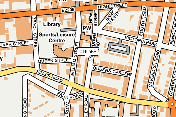 CT6 5BP map - OS OpenMap – Local (Ordnance Survey)