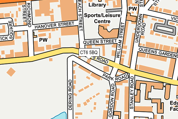 CT6 5BQ map - OS OpenMap – Local (Ordnance Survey)