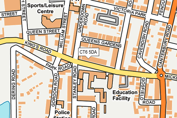 CT6 5DA map - OS OpenMap – Local (Ordnance Survey)