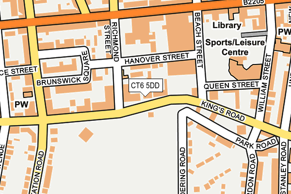 CT6 5DD map - OS OpenMap – Local (Ordnance Survey)