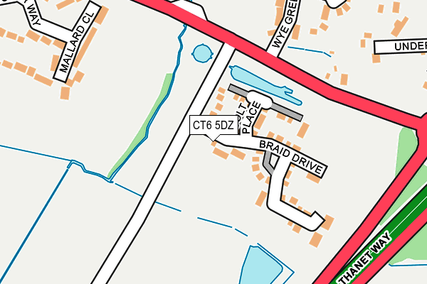 CT6 5DZ map - OS OpenMap – Local (Ordnance Survey)