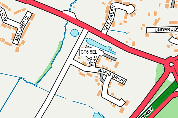CT6 5EL map - OS OpenMap – Local (Ordnance Survey)