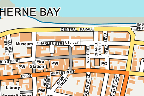 CT6 5EY map - OS OpenMap – Local (Ordnance Survey)