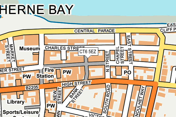 CT6 5EZ map - OS OpenMap – Local (Ordnance Survey)