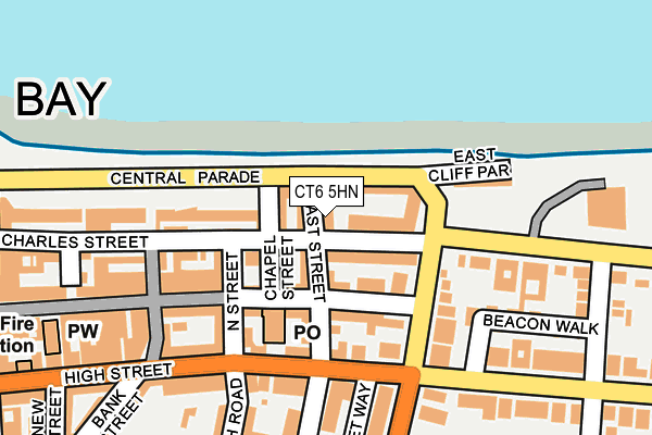 CT6 5HN map - OS OpenMap – Local (Ordnance Survey)