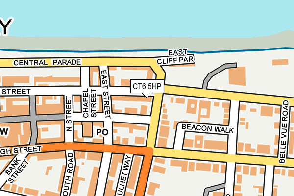 CT6 5HP map - OS OpenMap – Local (Ordnance Survey)