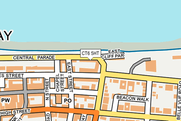 CT6 5HT map - OS OpenMap – Local (Ordnance Survey)