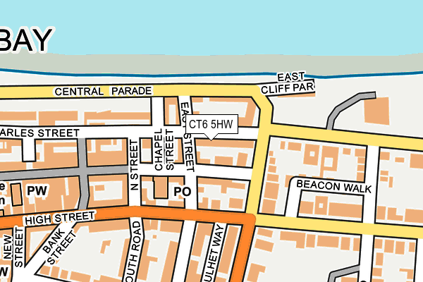 CT6 5HW map - OS OpenMap – Local (Ordnance Survey)