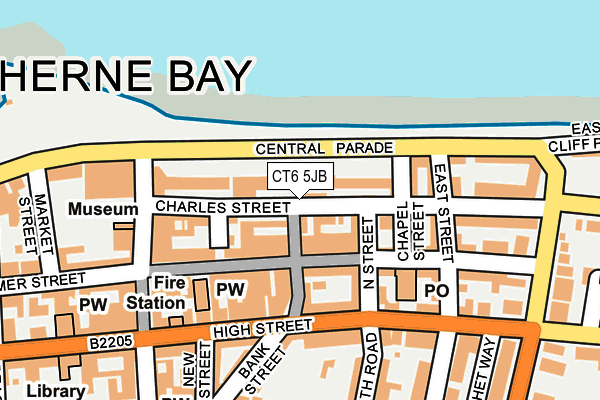 CT6 5JB map - OS OpenMap – Local (Ordnance Survey)