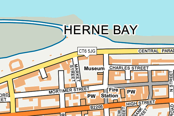 Map of ALATURKA HERNE BAY LYD LTD at local scale