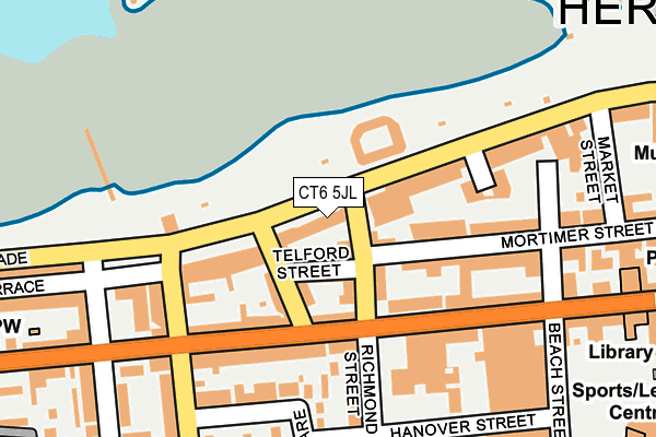 CT6 5JL map - OS OpenMap – Local (Ordnance Survey)