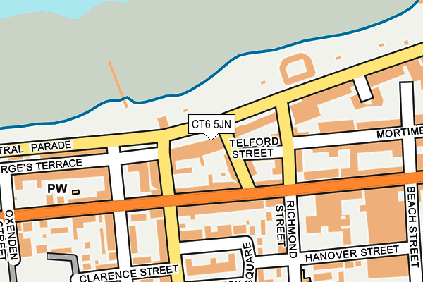 CT6 5JN map - OS OpenMap – Local (Ordnance Survey)