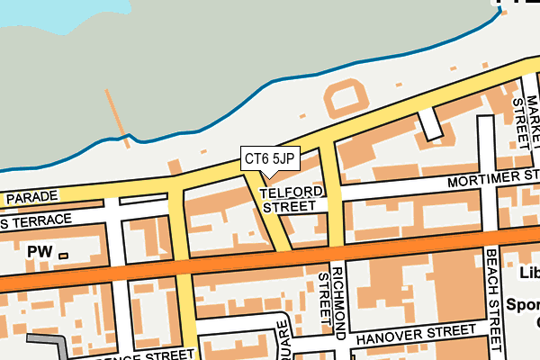 CT6 5JP map - OS OpenMap – Local (Ordnance Survey)