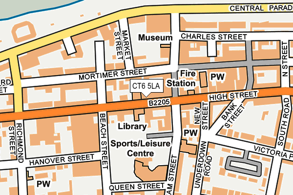 CT6 5LA map - OS OpenMap – Local (Ordnance Survey)
