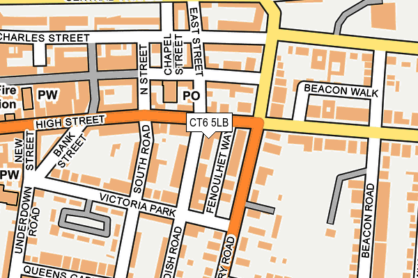 CT6 5LB map - OS OpenMap – Local (Ordnance Survey)