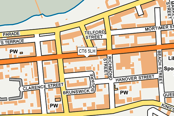 Map of 10 HIGH STREET HERNE BAY LTD at local scale