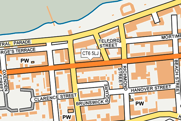 CT6 5LJ map - OS OpenMap – Local (Ordnance Survey)
