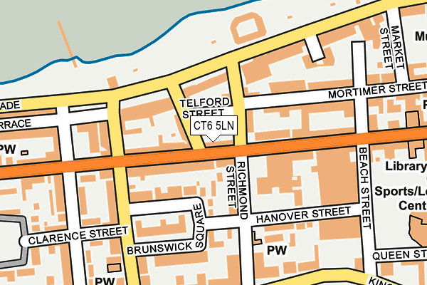 CT6 5LN map - OS OpenMap – Local (Ordnance Survey)