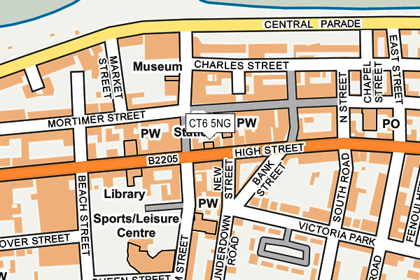 Map of CHRIS FRENCH LTD at local scale