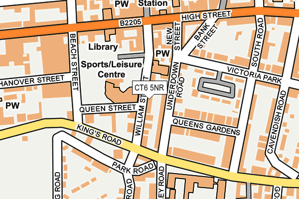 CT6 5NR map - OS OpenMap – Local (Ordnance Survey)