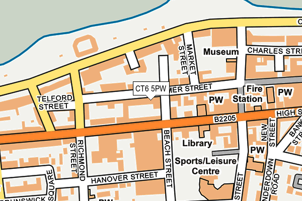 CT6 5PW map - OS OpenMap – Local (Ordnance Survey)