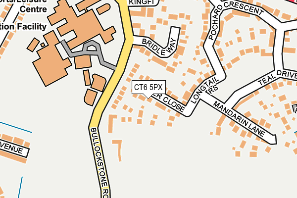 CT6 5PX map - OS OpenMap – Local (Ordnance Survey)