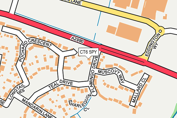 CT6 5PY map - OS OpenMap – Local (Ordnance Survey)