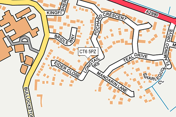 CT6 5PZ map - OS OpenMap – Local (Ordnance Survey)