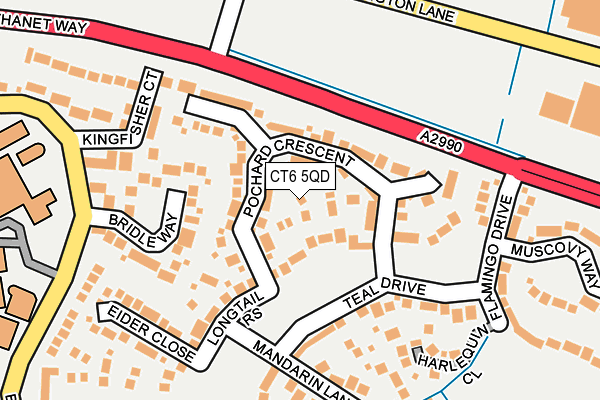 CT6 5QD map - OS OpenMap – Local (Ordnance Survey)