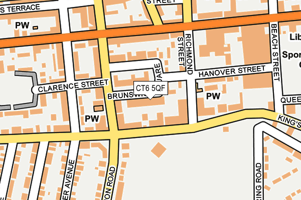 CT6 5QF map - OS OpenMap – Local (Ordnance Survey)