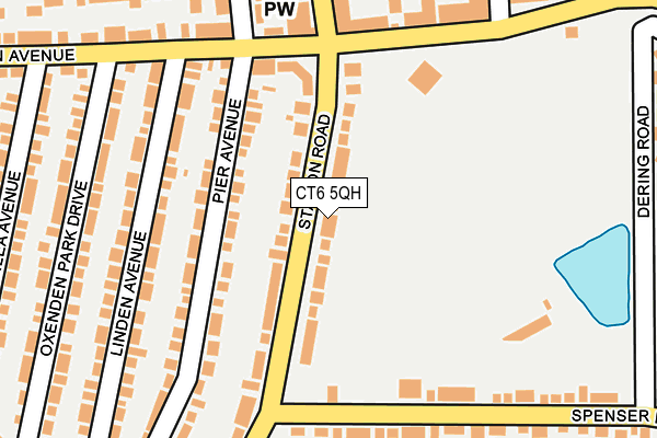 CT6 5QH map - OS OpenMap – Local (Ordnance Survey)