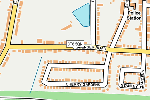CT6 5QN map - OS OpenMap – Local (Ordnance Survey)