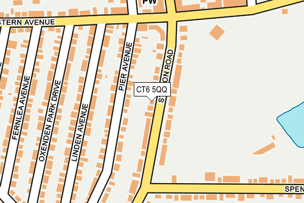 CT6 5QQ map - OS OpenMap – Local (Ordnance Survey)