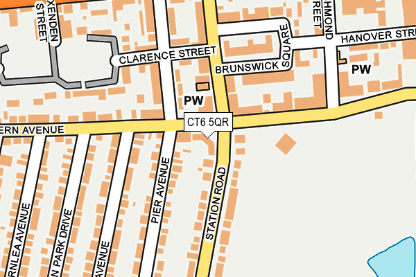 CT6 5QR map - OS OpenMap – Local (Ordnance Survey)